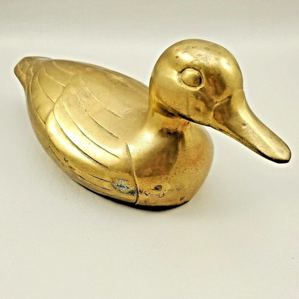Brass Duck Decoy Paperweight Bookend Hollow Figurine Price Products 10